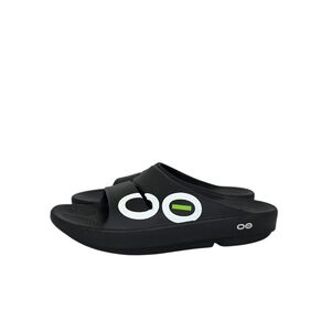 OOFOS OOahh Unisex Slide Sandals Recovery Comfort Slide On Black Size M6 W8